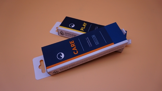 FSC ROHS Custom Cannabis Packaging with hangtag flap window, Vape Packaging Box and paper inner tray