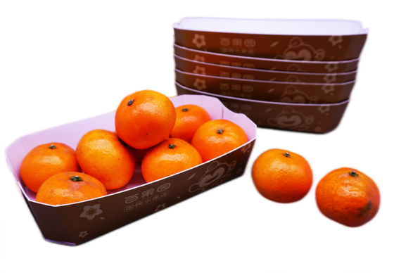 Δίπλωμα των κιβωτίων συσκευασίας τροφίμων, αδιάβροχα κουτιά από χαρτόνι για την εκτύπωση φρούτων CMYK